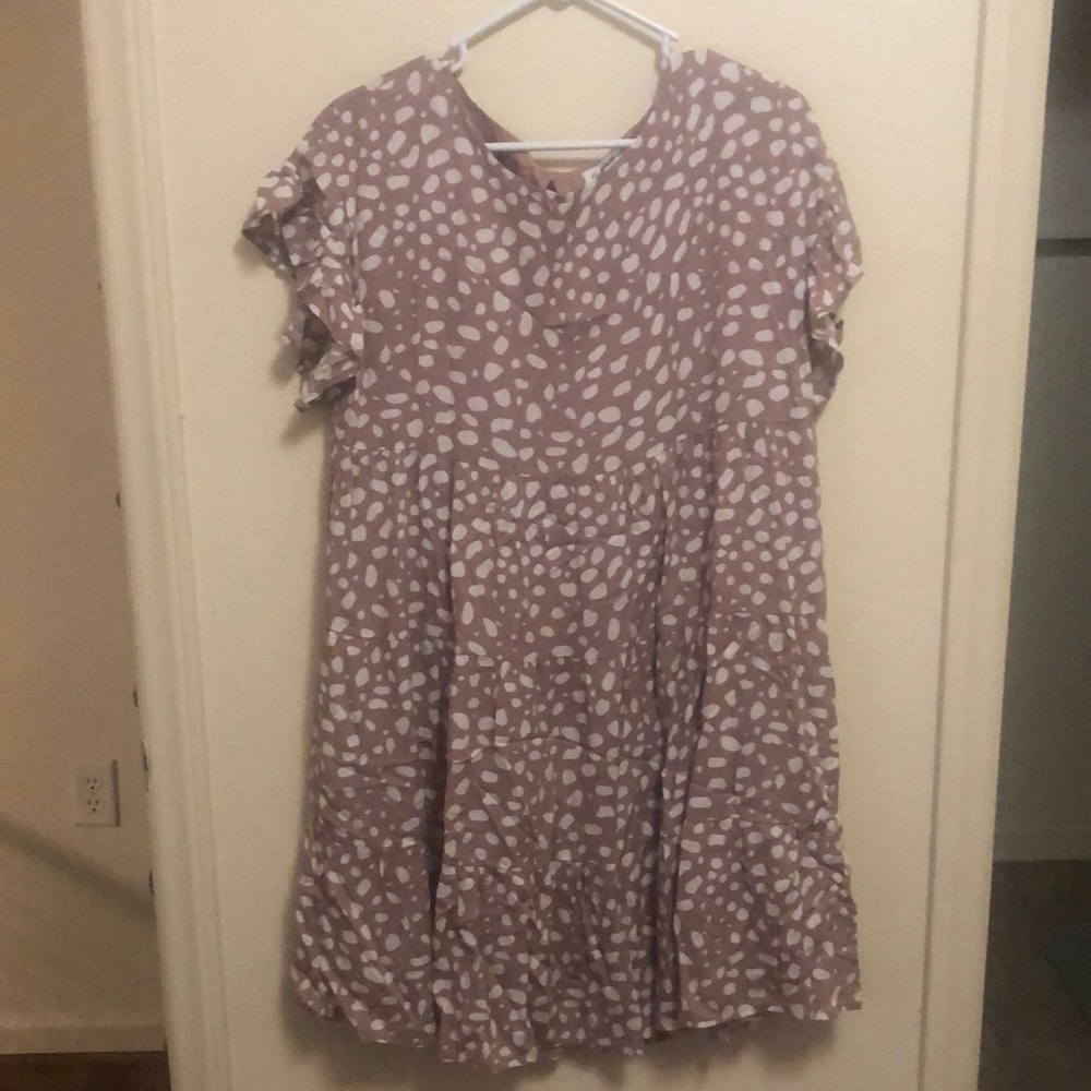 Mauve Ruffled Dress